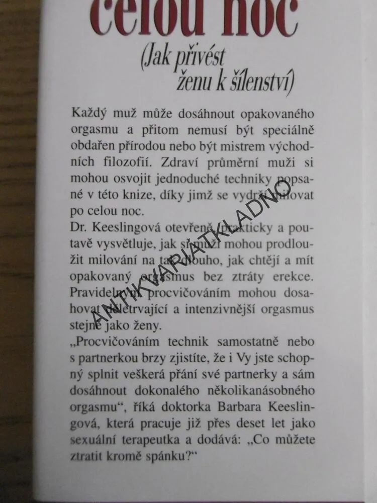 JAK SE MILOVAT CELOU NOC, BARBARA KESLING, **an