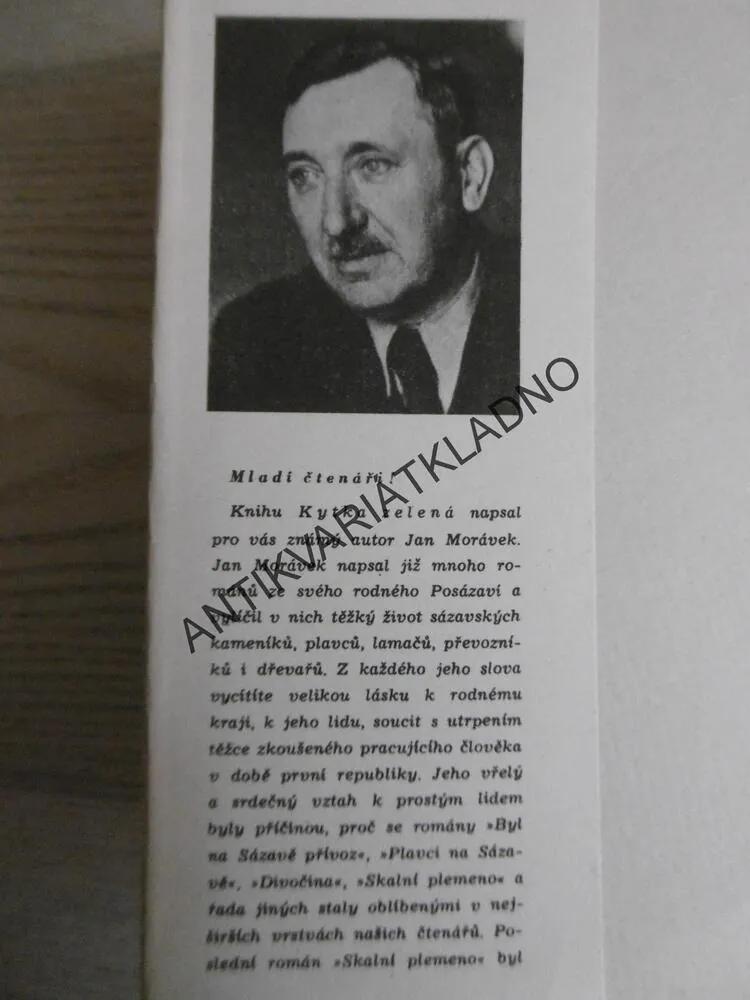 KYTKA ZELENÁ, JAN MORÁVEK, **an
