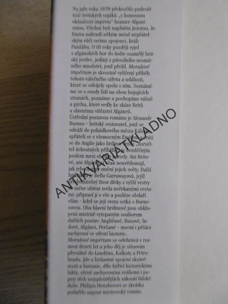 MORUŠOVÉ IMPÉRIUM, PHILIP HENSHER, **an