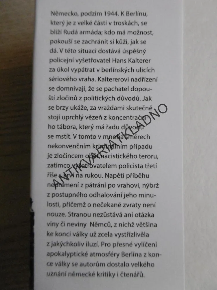 BERLÍNSKÁ PAST, RICHARD BIRKEFELD, GÖRAN HACHMEISTER, **an