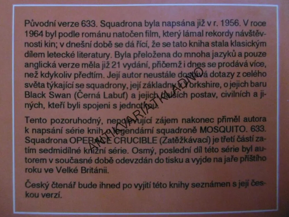 633. SQUADRONA OPERACE CRUCIBLE, FREDERICK E. SMITH, **an