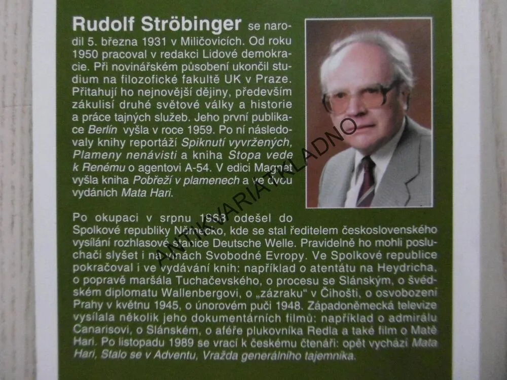 INVAZE, RUDOLF STRÖBINGER, **an