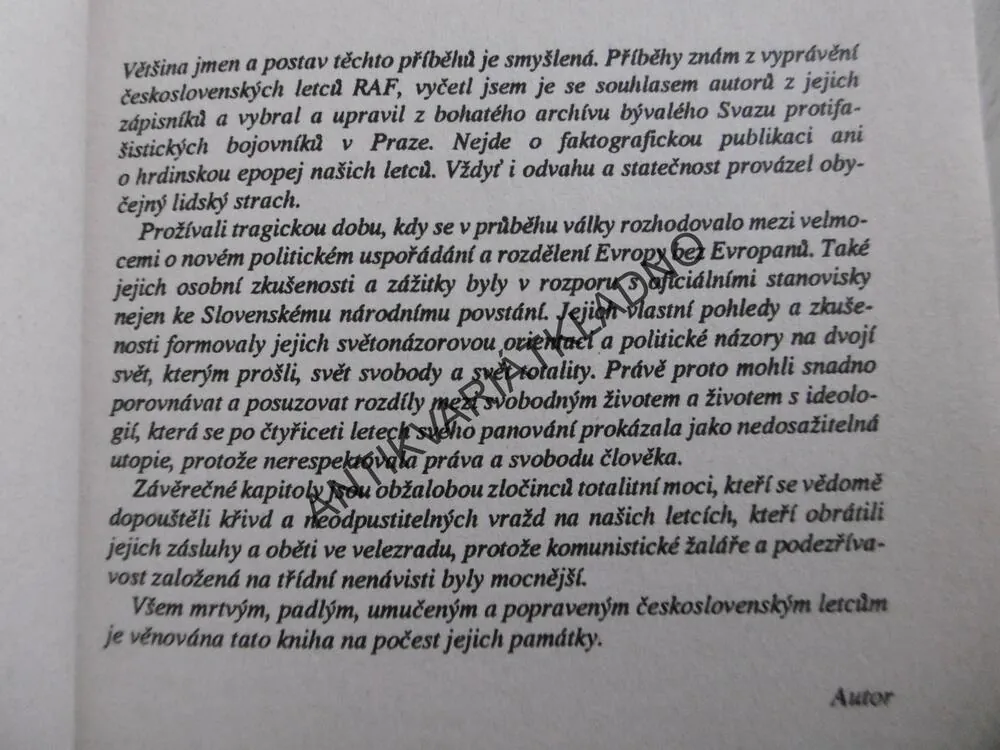 ZÁKEŘNÉ SESTŘELY, KAREL BÁRTA, **an