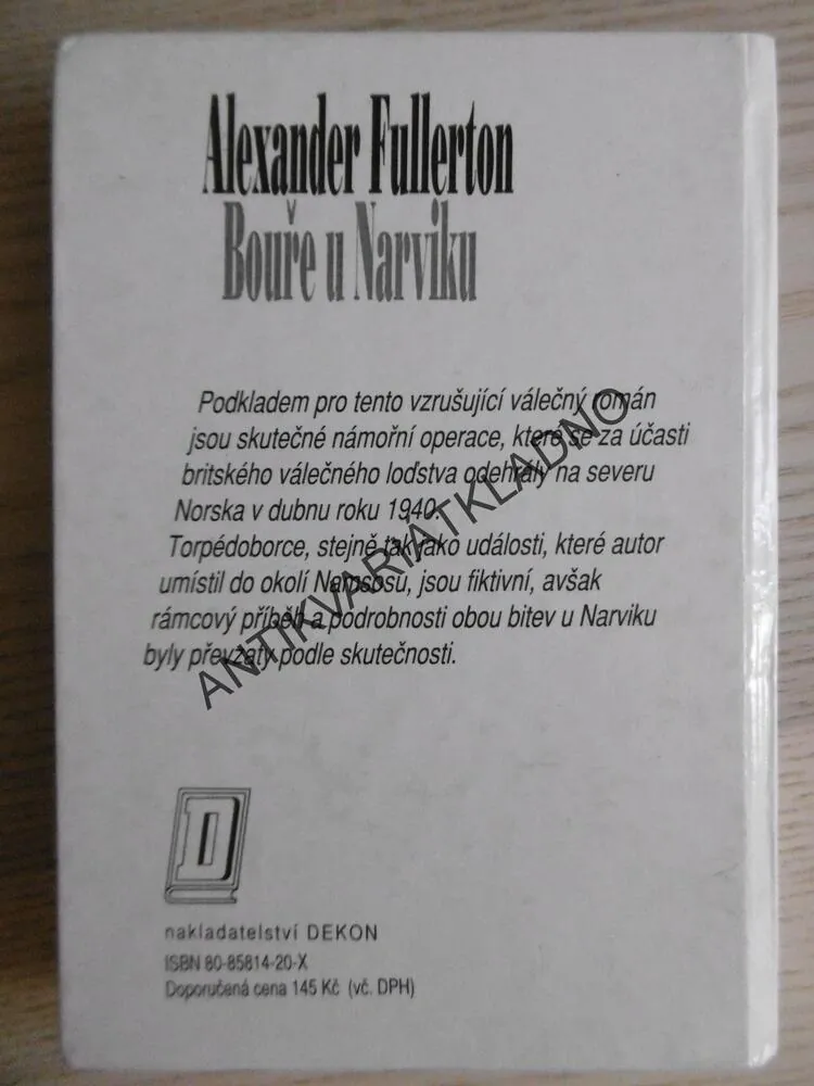 BOUŘE U NARVIKU, ALEXANDER FULLERTON, **an