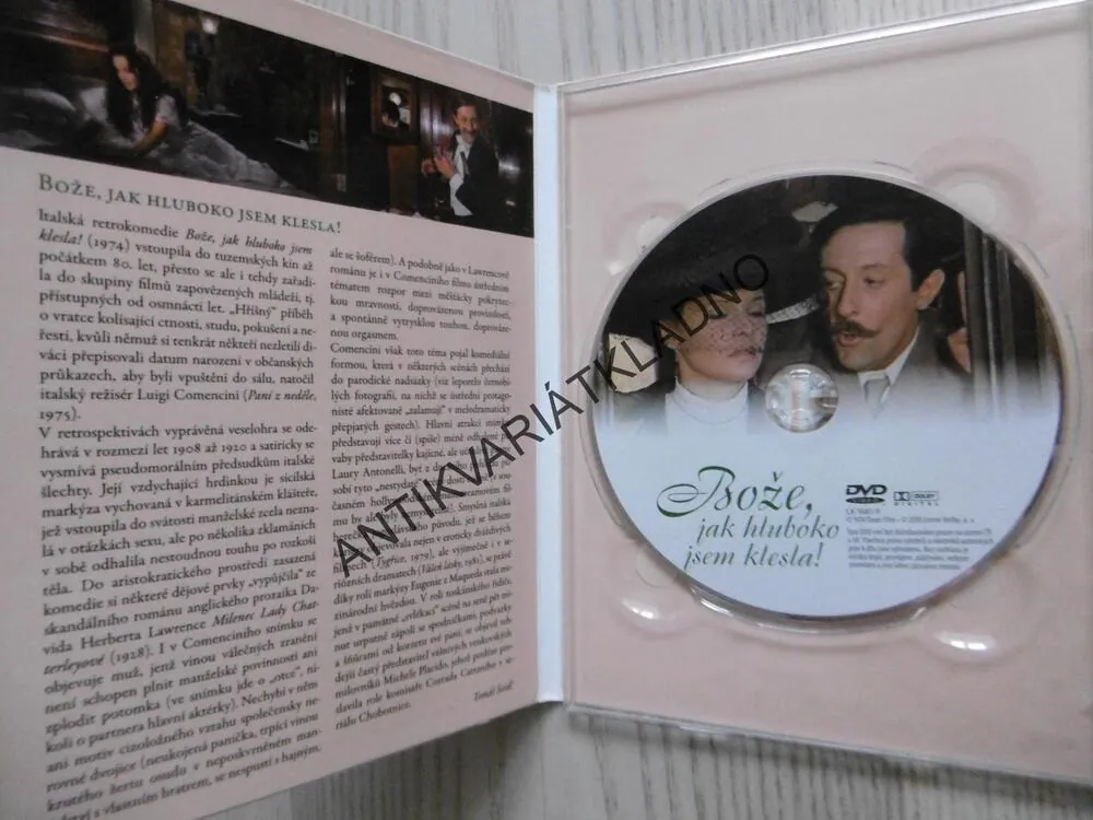 BOŽE, JAK HLUBOKO JSEM KLESLA, EROTICKÁ KOMEDIE, DVD FILM