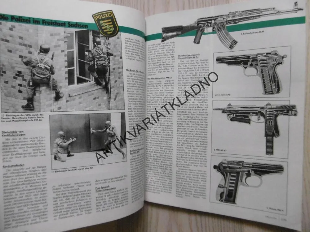 DWJ -DEUTSCHES WAFFEN-JOURNAL, 8/91, NĚMECKY, ČASOPIS ,ZBRANĚ, 