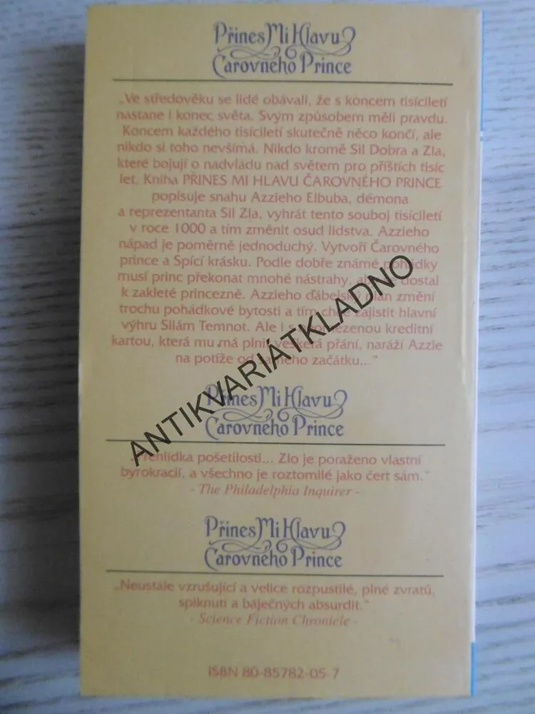 PŘINES MI HLAVU ČAROVNÉHO PRINCE, ROGER ZELAZNY, ROBERT SHECKLEY, **an