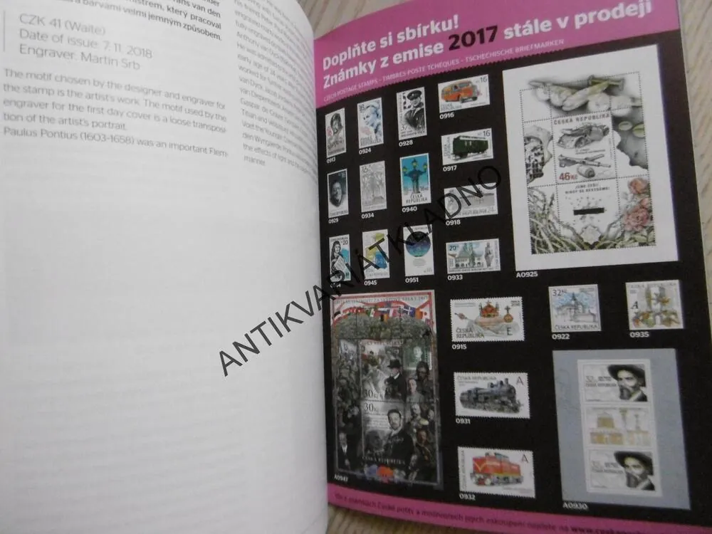 EMISNÍ PLÁN ČESKÝCH POŠTOVNÍCH ZNÁMEK 2018, FILATELIE