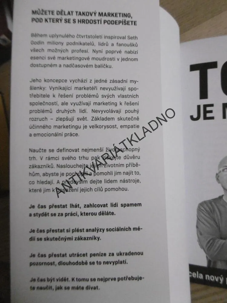 TOHLE JE MARKETING!, SETH GODIN, **an