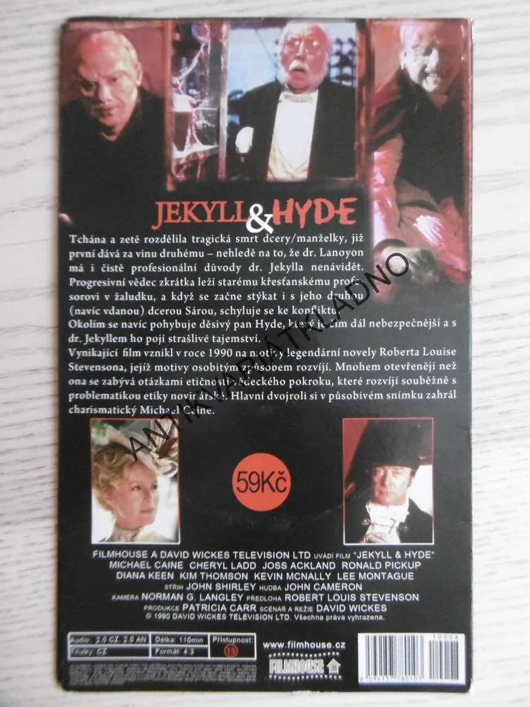 JEKYLL A HYDE, DVD FILM