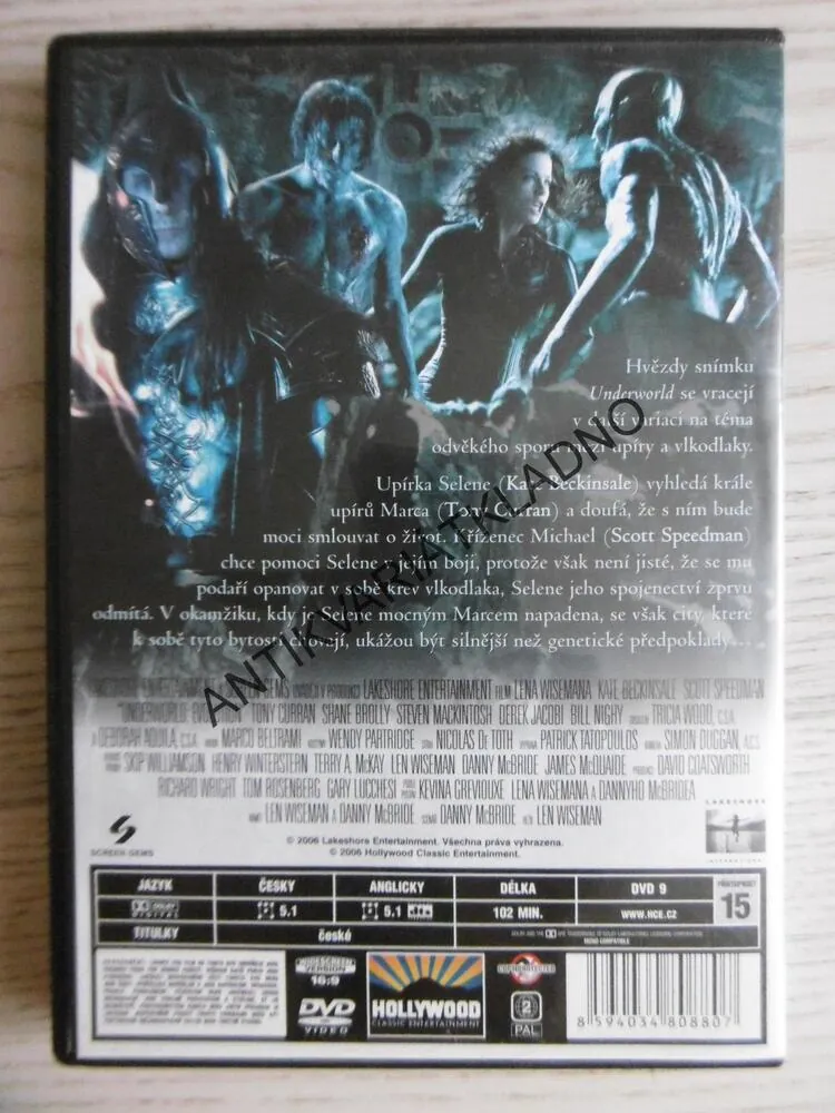 UNDERWORLD EVOLUTION, DVD FILM