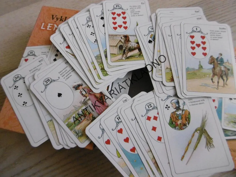 VYKLÁDACÍ KARTY LENORMAND, + KNIHA, **an