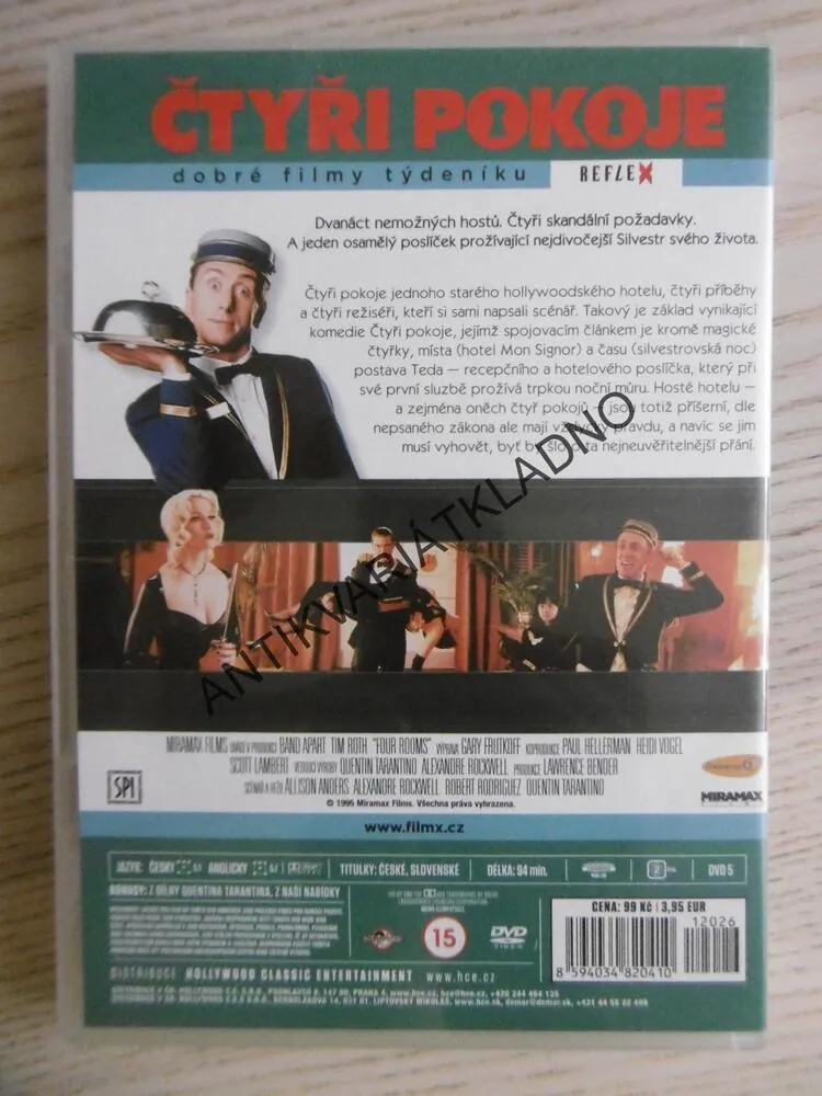 ČTYŘI POKOJE, DVD FILM