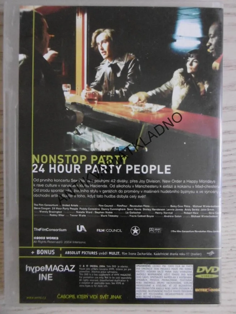 NON STOP PARTY, DVD FILM