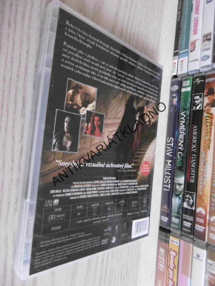 FRANKENSTEIN, ROBERT DE NIRO, DVD FILM