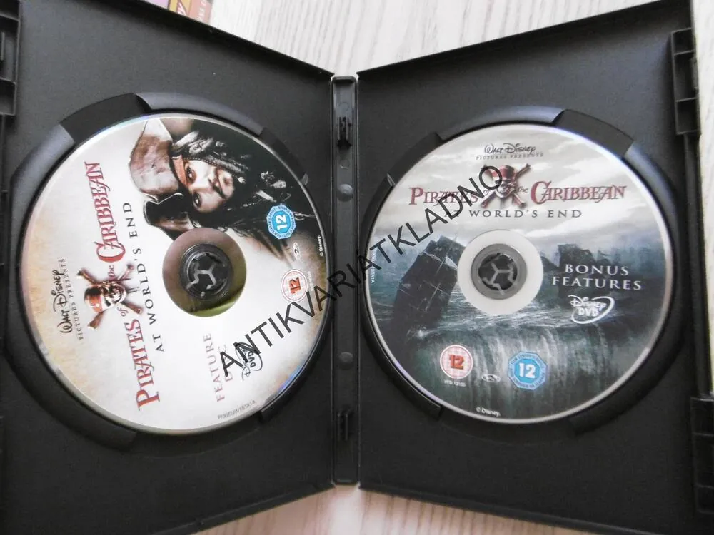 PIRÁTI Z KARIBIKU NA KONCI SVĚTA, 2 X DVD FILM