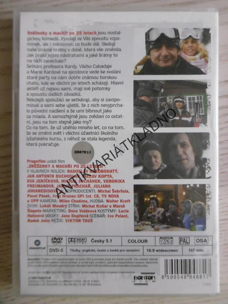 SNĚŽENKY A MACHŘI PO 25 LETECH DVD FILM ČR