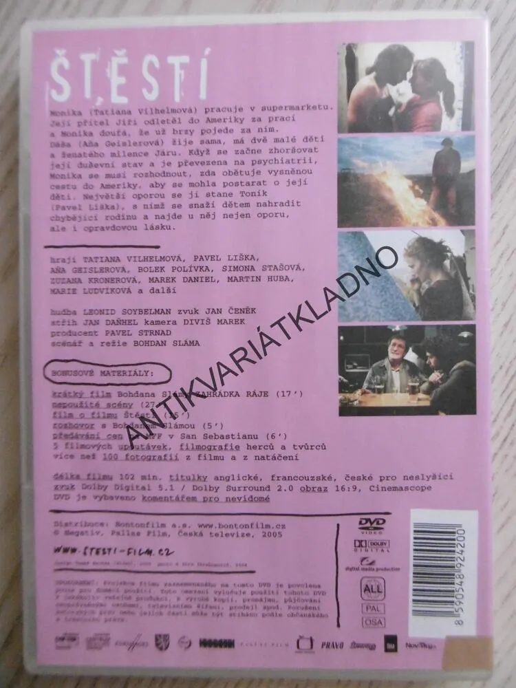 ŠTĚSTÍ, DVD FILM 