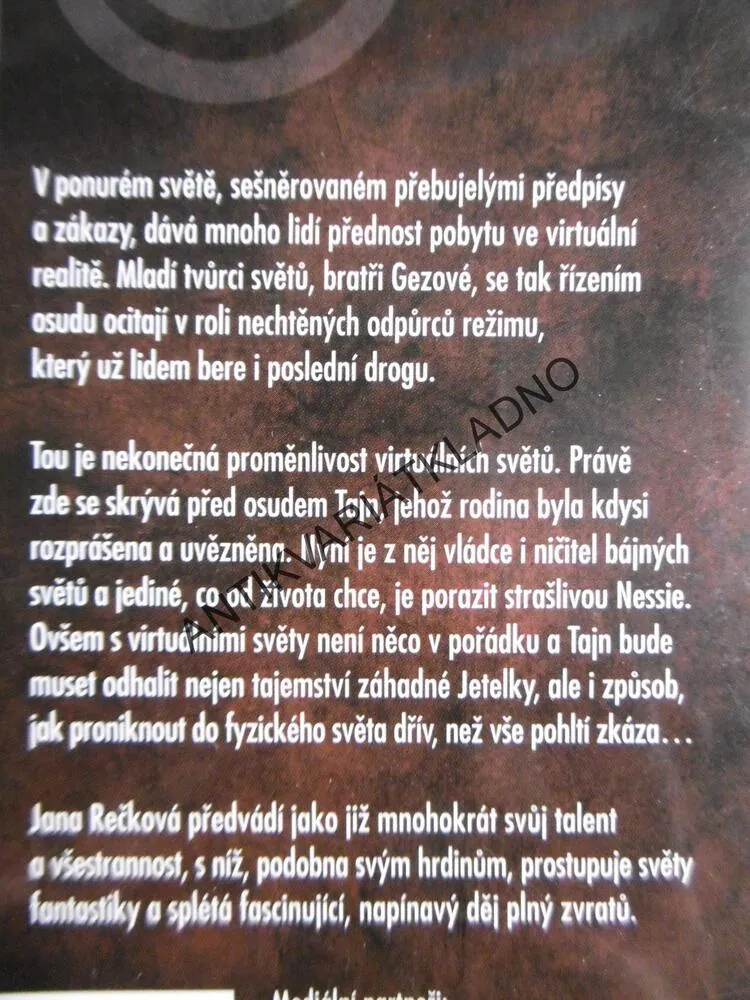 VIRTUÁLNÍ VRAZI, JANA REČKOVÁ, **an