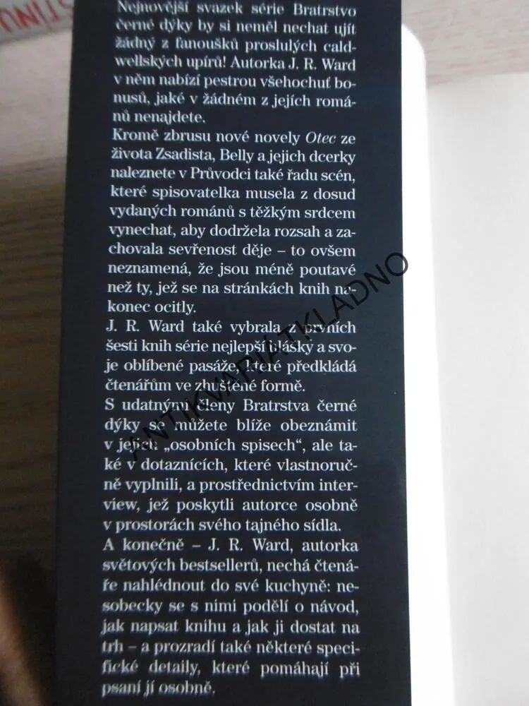 BRATRSTVO ČERNÉ DÝKY, J.R.WARD, PRŮVODCE, **an