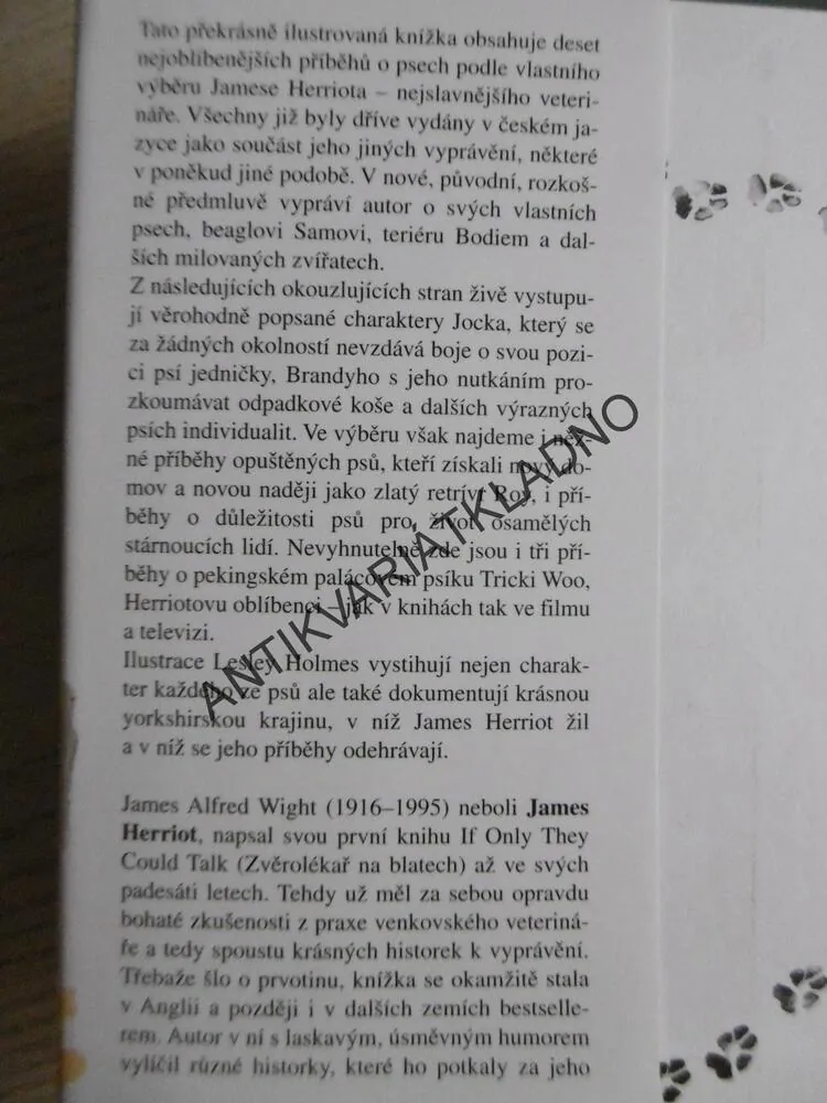 MOJE NEJMILEJŠÍ PSÍ HISTORKY, JAMES HERRIOT, **an