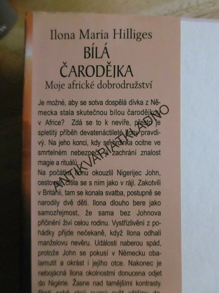 BÍLÁ ČARODĚJKA, ILONA MARIA HILLIGES
