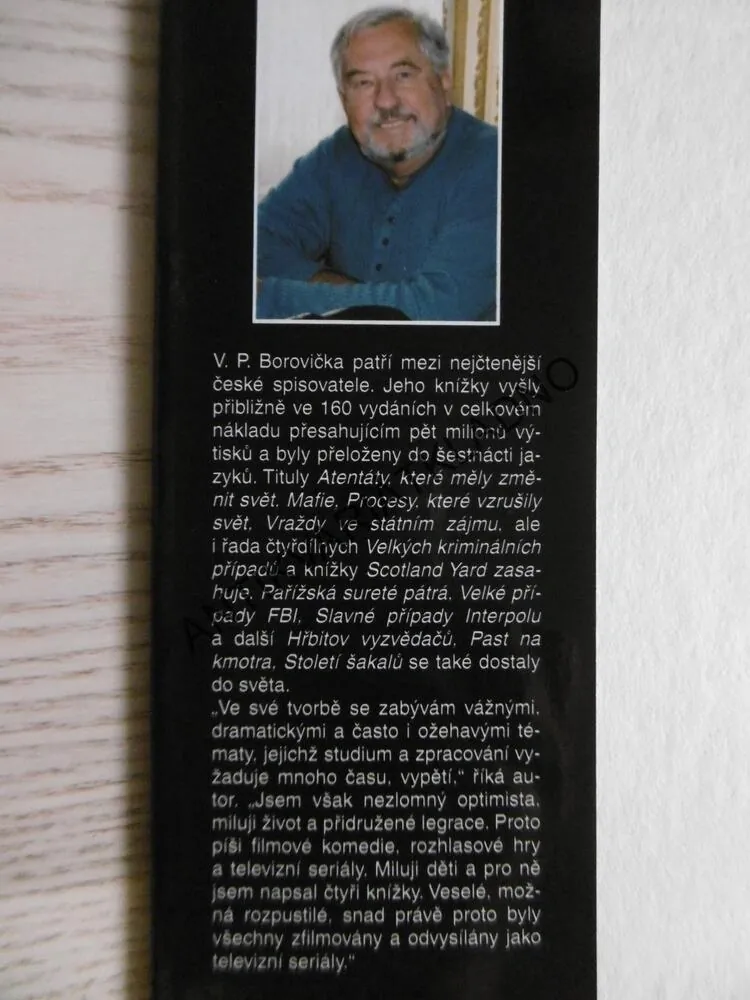 VYZVĚDAČKY STOLETÍ, V. P. BOROVIČKA, **an