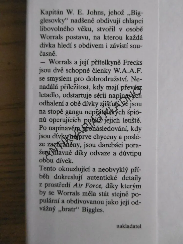 WORRALS Z W. A. A. F., WILL EARL JOHNS, **an