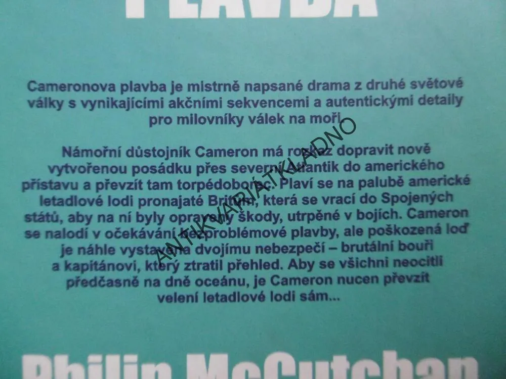 CAMERONOVA PLAVBA, PHILIP MCCUTCHAN, **an