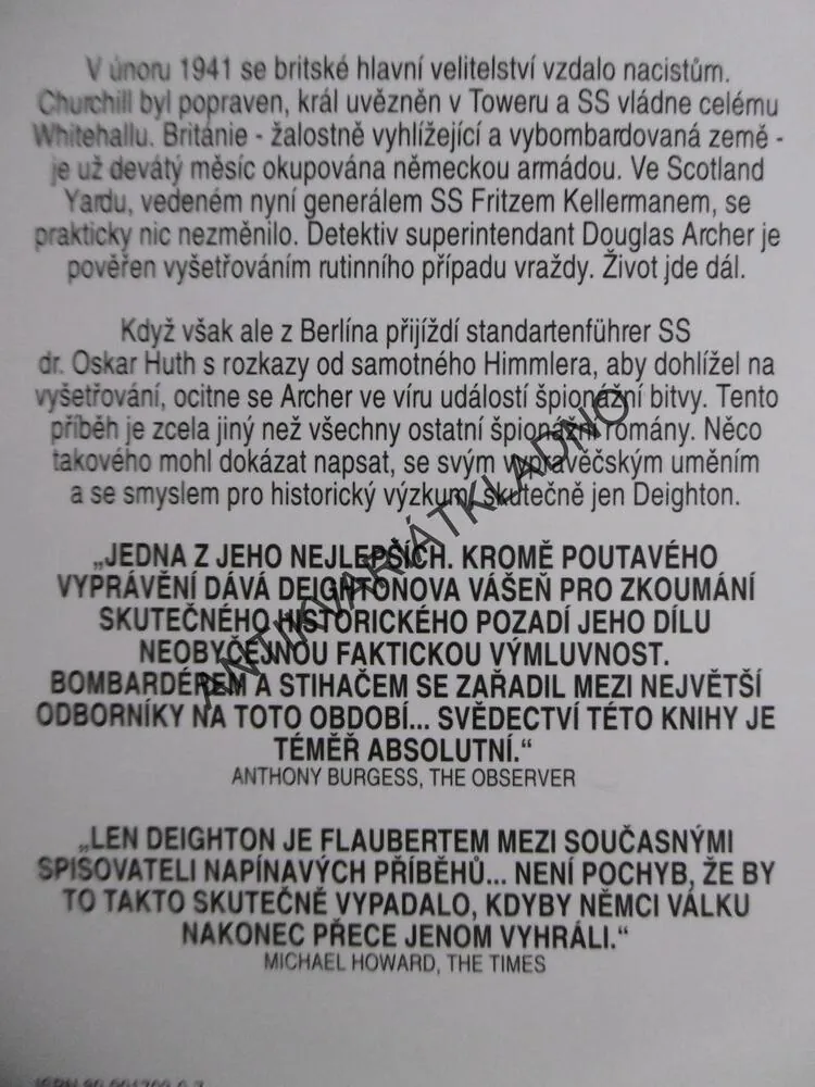 SS-GB, LEN DEIGHTON, **an