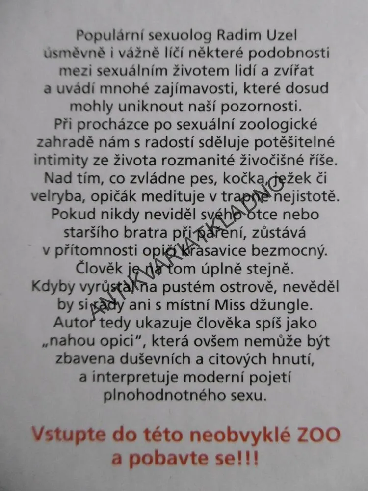 SEXUÁLNÍ ZVĚŘINEC, MUDR. RADIM UZEL, **an