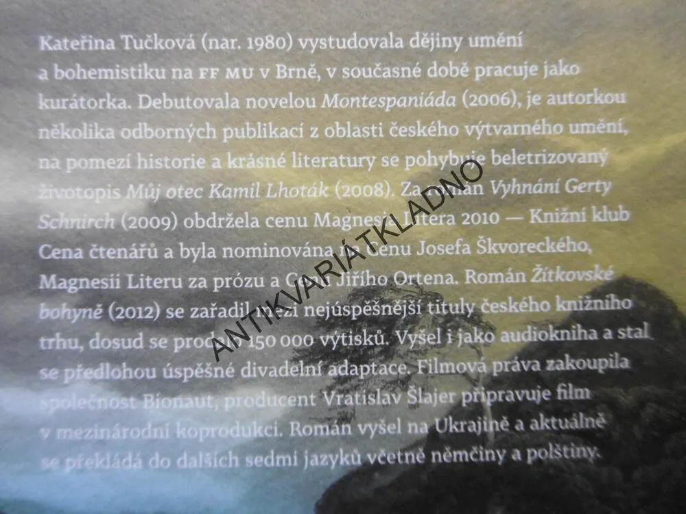 ŽÍTKOVSKÉ BOHYNĚ, KATEŘINA TUČKOVÁ, **an