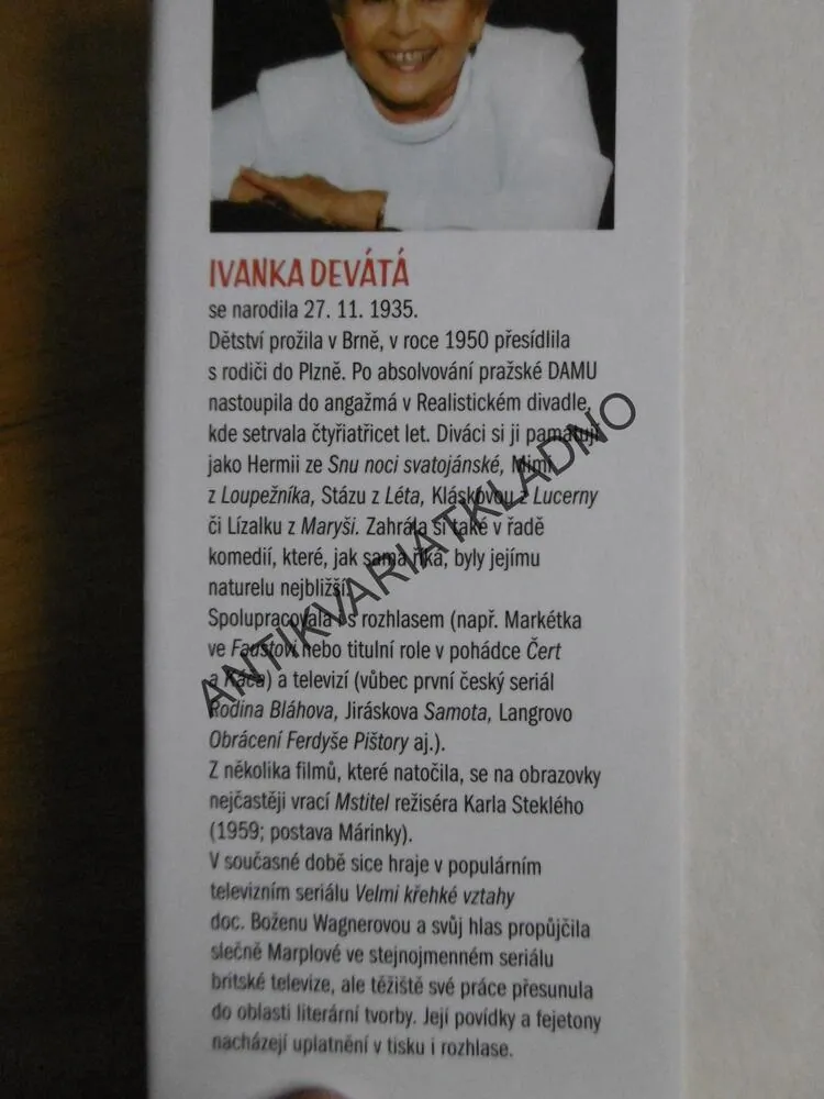 LÁZEŇSKÁ KÚRA, IVANKA DEVÁTÁ, **an