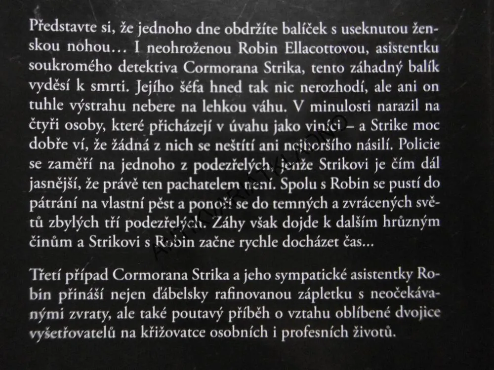 VE SLUŽBÁCH ZLA, ROBERT GALBRAITH (J.K. ROWLINGOVÁ) **an