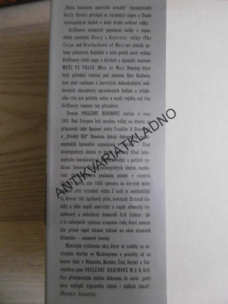 POSLEDNÍ HRDINOVÉ, W. E. B. GRIFFIN, **an