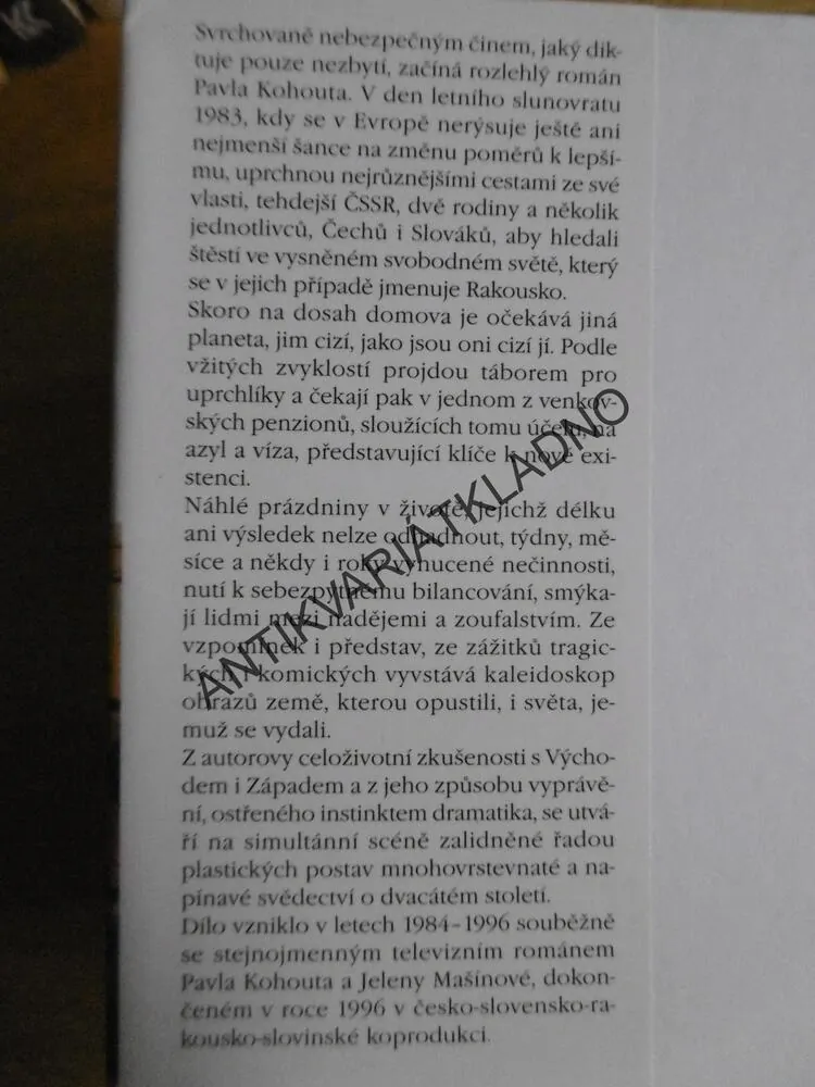 KONEC VELKÝCH PRÁZDNIN, PAVEL KOHOUT
