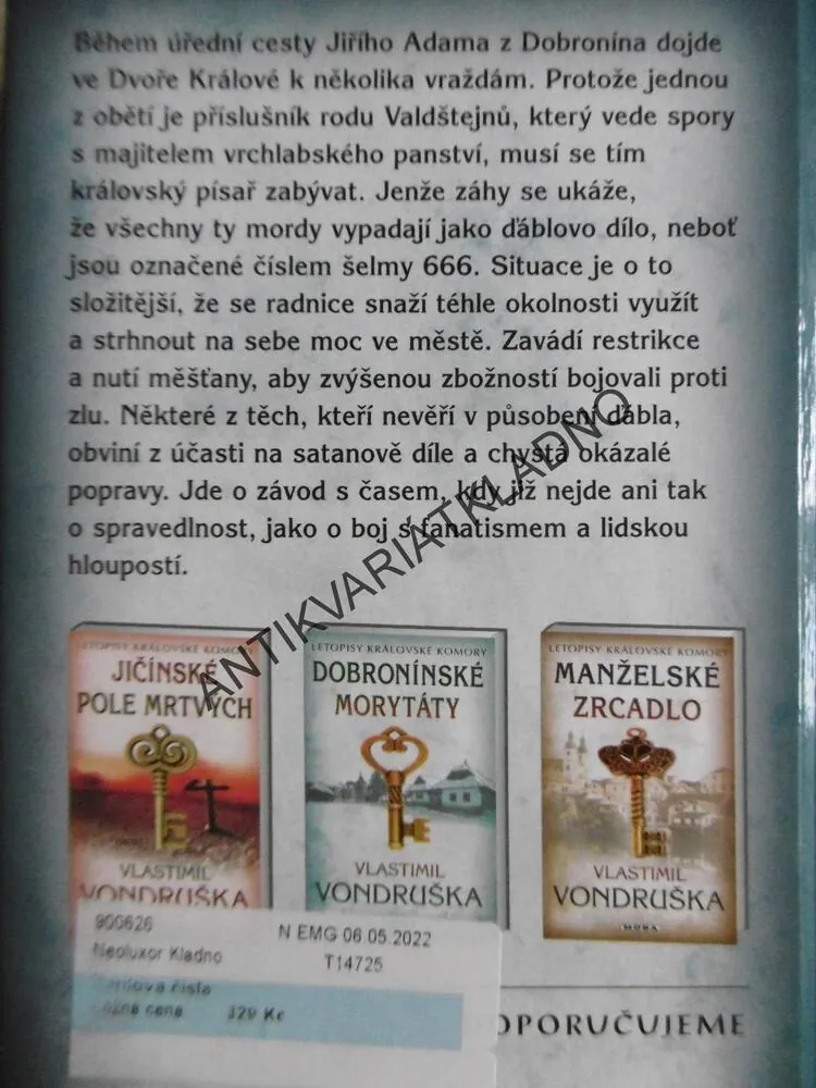 ĎÁBLOVA ČÍSLA, VLASTIMIL VONDRUŠKA, **an