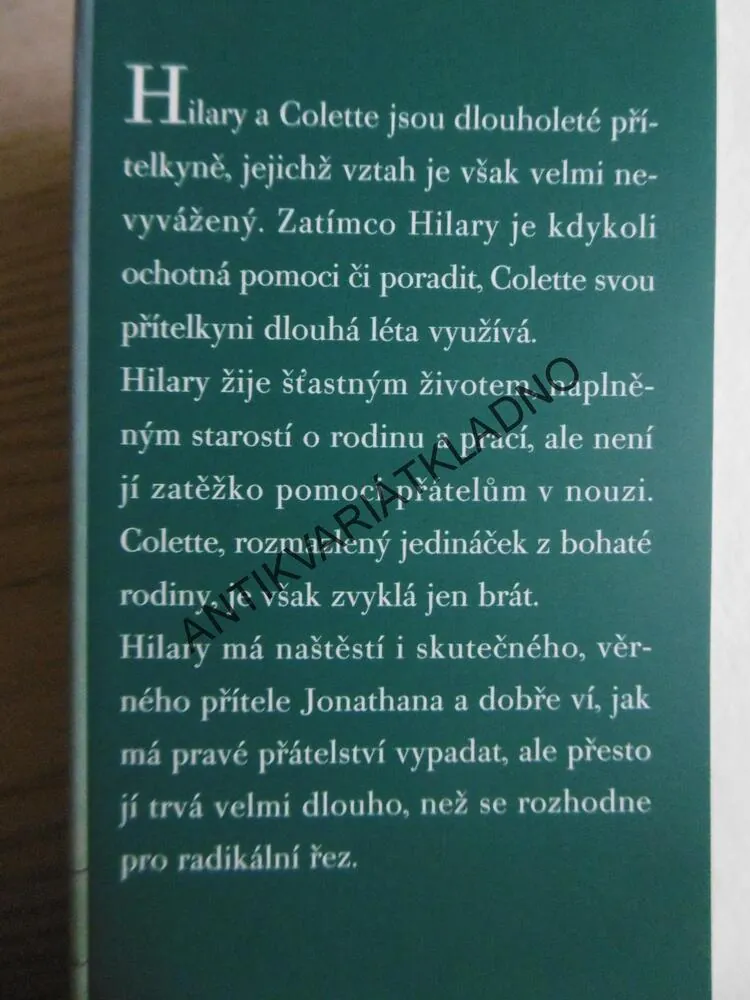DAR PŘÁTELSTVÍ, PATRICIA SCANLAN, **an