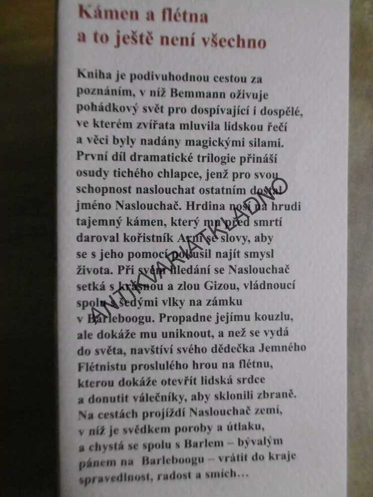 KÁMEN A FLÉTNA, GIZA A JEJÍ VLCI, HANS BEMMANN
