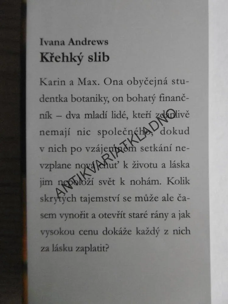 KŘEHKÝ SLIB, IVANA ANDREWS, **an