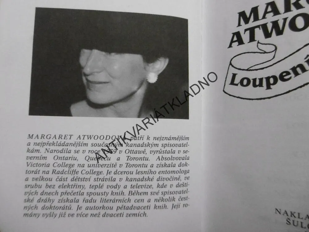 LOUPENÍ JEHŇÁTEK, MARGARET ATWOODOVÁ, **an