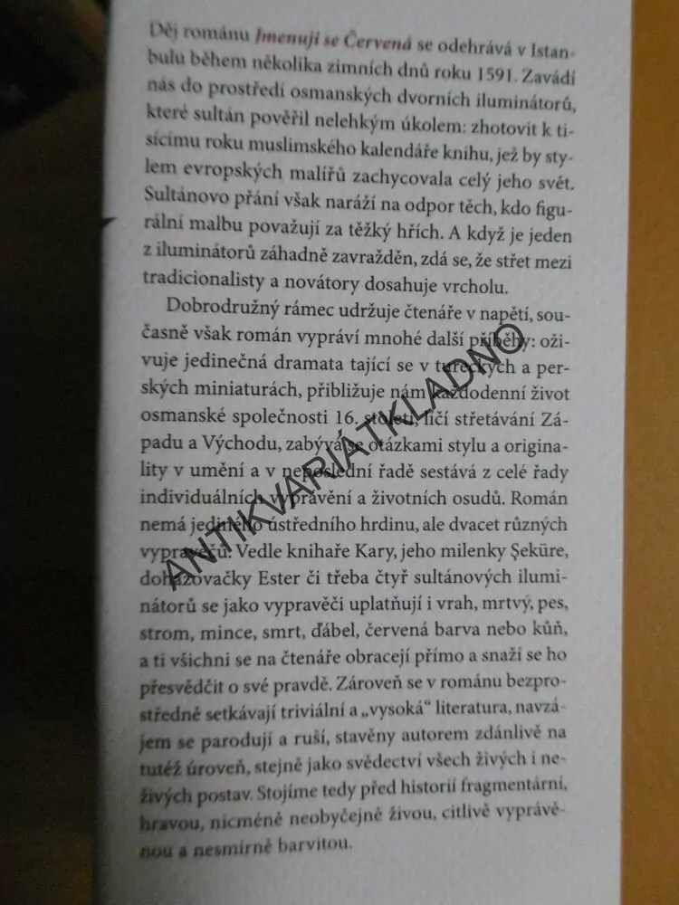 JMENUJI SE ČERVENÁ, ORHAN PAMUK