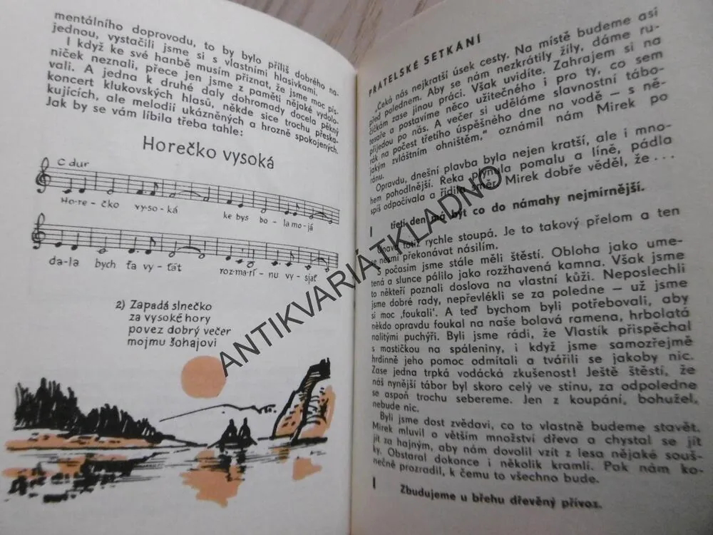 PRÁZDNINY NA VODĚ, VÁCLAV VLČEK, **an