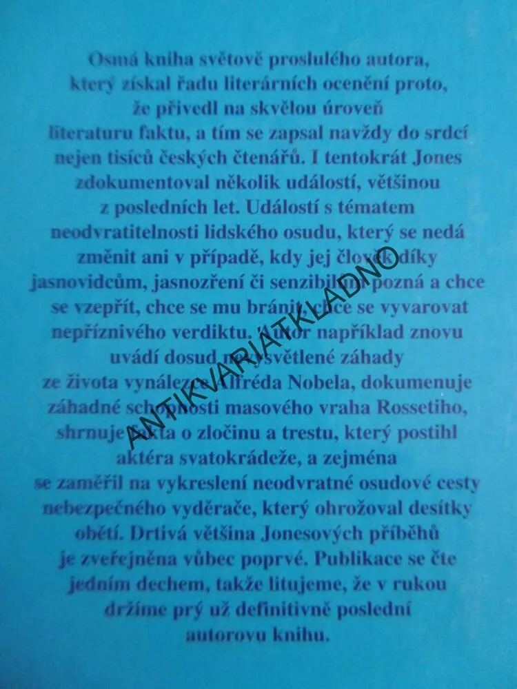 NEJVĚTŠÍ ZÁHADY SVĚTA, OSUD, FRANK P. JONES, **an