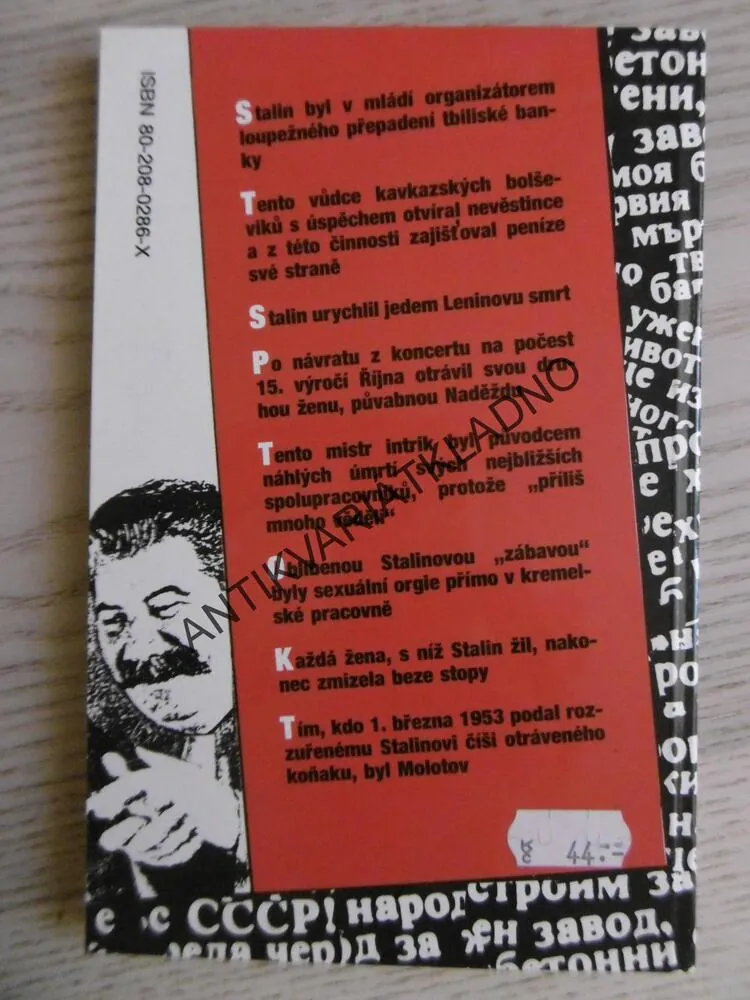 SOUKROMÝ ŽIVOT JOSEFA STALINA, J. FISHMAN, J. B. HUTTON, **an