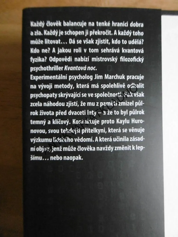 KVANTOVÁ NOC, ROBERT J.SAWYER, SCI-FI THRILLER, **an
