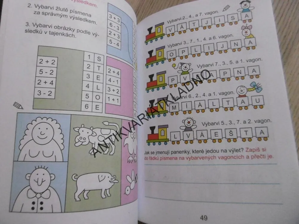 DOMÁCÍ PROCVIČOVÁNÍ, ČEŠTINA A MATEMATIKA, 1. TŘÍDA, IVA NOVÁKOVÁ