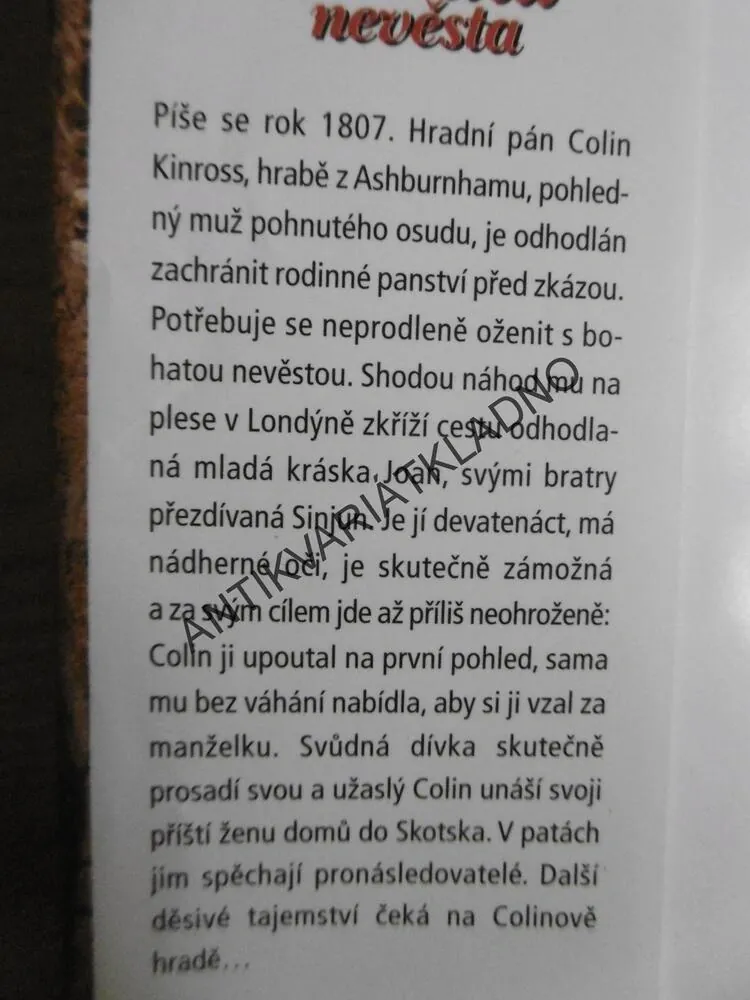 BOHATÁ NEVĚSTA, CATHERINE COULTEROVÁ, **an