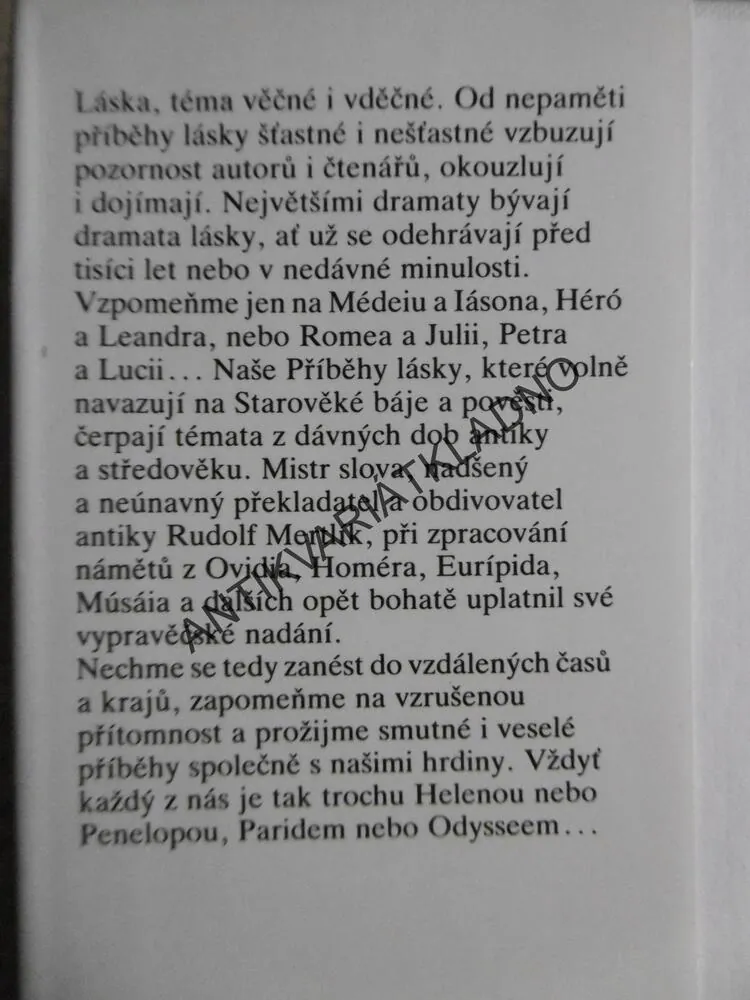 PŘÍBĚHY LÁSKY, RUDOLF MERTLÍK, **an