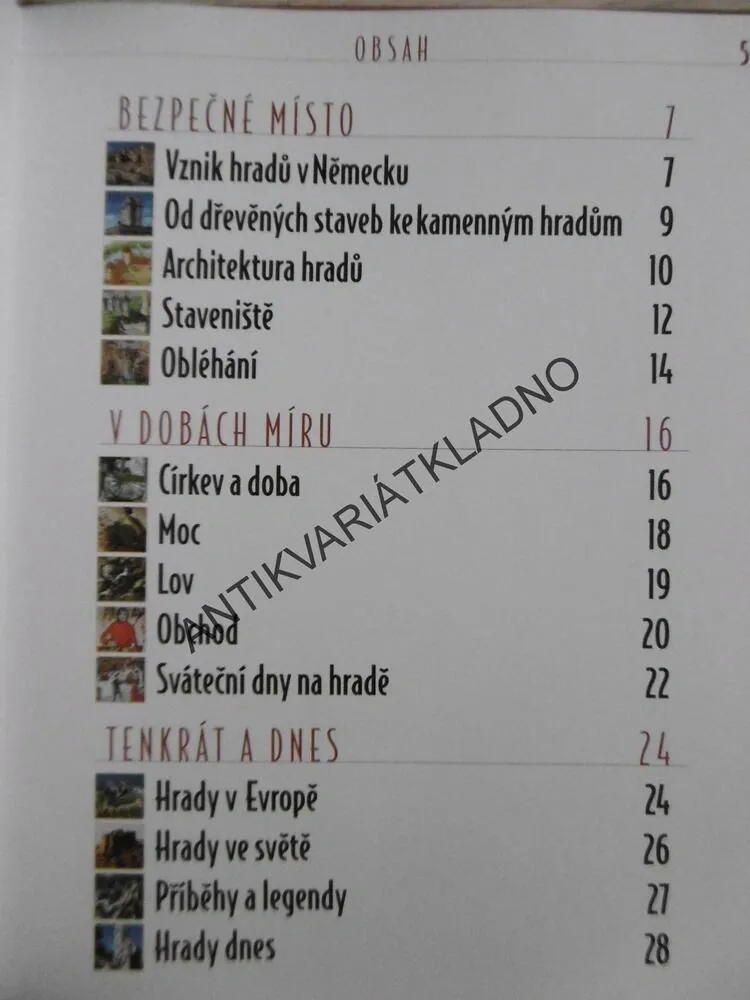HRADY A RYTÍŘI, ATLAS PRO MLÁDEŽ, HISTORIE, **an